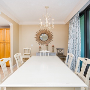 Enjoy a fun game night or family meal with coastal balcony views and create lasting memories with loved ones