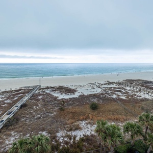 Enjoy the natural sights and sounds of the beach from your balcony