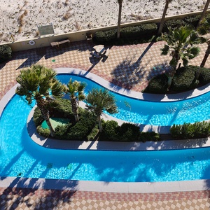 Lounge in the lazy river on floats, brave the fun waterslide, relax in indoor hot tubs, or cool off in the indoor pool