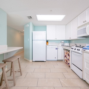 Prepare meals in this wheelchair accessible kitchen with lower countertops and appliances for ease and comfort