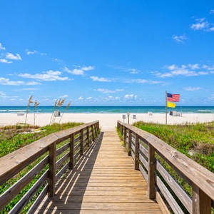 Discover soft sandy shores and a stunning view of the pier, perfect for beach walks and relaxation by the water