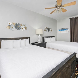 Drift into comfort on the plush double beds, where stylish decor create a restful retreat for your family