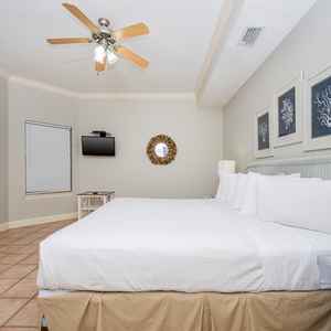 Experience rejuvenating rest on the king bed in this guest suite as you unwind while streaming your favorite shows