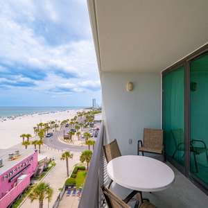 Enjoy expansive views of the coastline and clear blue waters from your balcony, perfect for relaxation