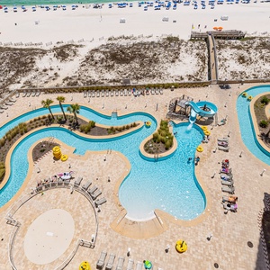 We doubled the fun for you with two pool areas, two splash pads, two refreshing lazy rivers, and two thrilling waterslides