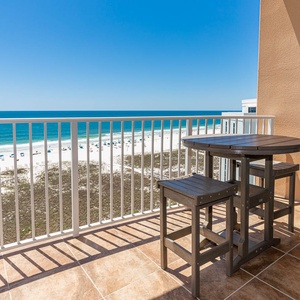 Relax on your balcony and bask in the sunlight with mesmerizing views of the gulf coast on your beach retreat