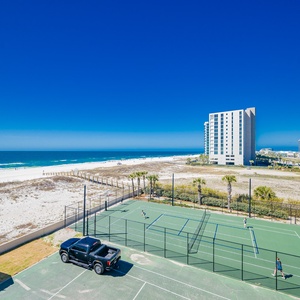 Enjoy the vibrant atmosphere as you watch tennis matches and take in the stunning views of the coastline