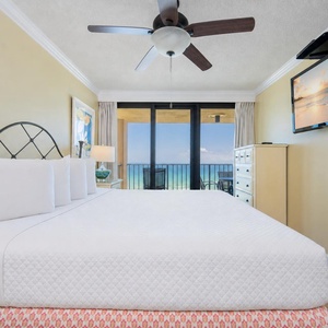 Feel the bliss as you sink into the soft king bedding, with stunning coastal views inviting you to unwind and relax