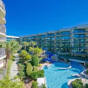 Relax on the balcony and take a nap to the sounds of the pool and bay on a warm day