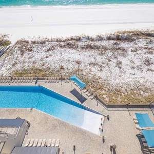 Take a dip in the inviting gradual entry pool, surrounded by lounge chairs and just steps from the beach