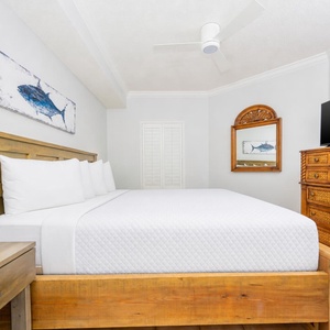 Unwind after a day of adventure and stream your favorite shows in the master suite