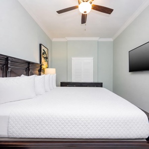 Unwind after a day at the beach and stream your favorite shows in the master suite