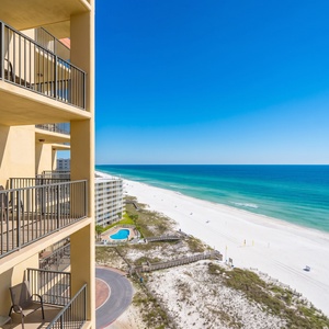 Experience seemingly endless views of the coastline from your beachfront balcony