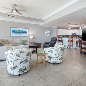 Phoenix West 1405-1, Orange Beach, Alabama, beach front, 1 bedroom lock off option from a 3 bedroom on the 14th floor