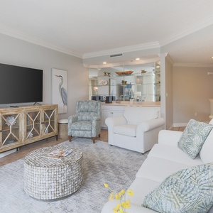 Unwind in the plush seating while enjoying delightful moments with loved ones and streaming your favorite shows