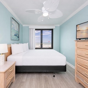 Drift into peaceful slumbers as you admire the inviting view from your master bedroom, designed for relaxation