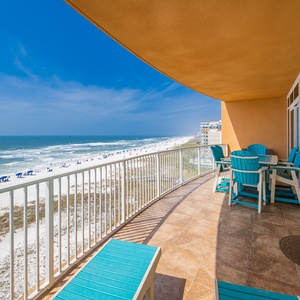 Experience seemingly endless coastline views of the horizon as waves lap the shore and the sun glistens over the water