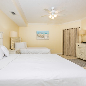Unwind in this queen guest suite and stream your favorite shows or enjoy a good movie after a fun vacation day