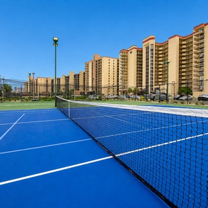 Serve, volly, and have fun playing on of today's favorite games on the pickleball court