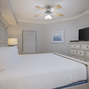 Unwind after a day of adventure and stream your favorite shows in the master suite