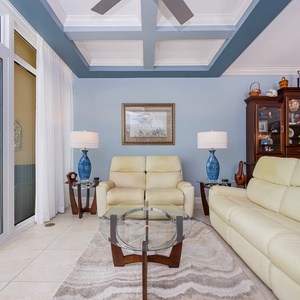 Relax in the plush seating, enjoying the calm atmosphere while you share stories and make memories together