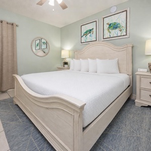 Relax after a fun beach day and stream your favorite shows from the cozy king bed in the master suite