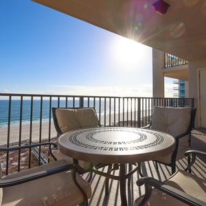 Savor your morning coffee while enjoying the stunning views and gentle beach breeze from your balcony