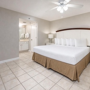 Quietly retreat to the king bed in this master suite for an easy, family-friendly reset
