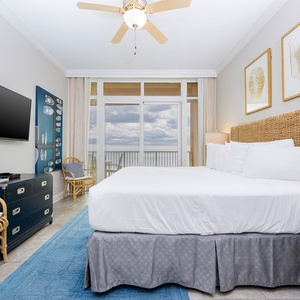 Unwind after a day at the beach, stream your favorite shows in the master, and wake up to coastal sounds