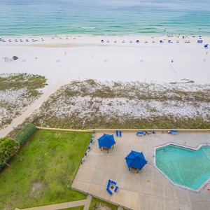 Discover the pool are with the family just steps from the beach