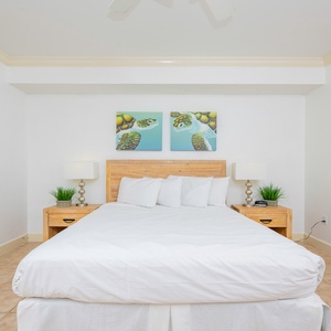 Drift into comfort in this serene queen guest suite, where relaxing moments are just a click away
