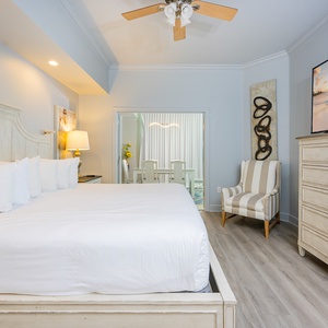 Enjoy a good movie or stream your favorite show from the king master suite as you relax after a fun vacation day