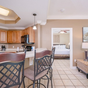 Wake up with morning coffee at the breakfast bar and get ready for a day of adventure