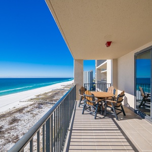 Enjoy the breathtaking and expansive views of the coastline, beach waves, and tranquil waters