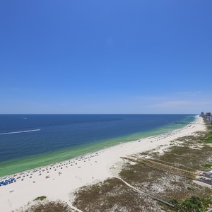 Experience seemingly endless coastline views of the horizon as waves lap the shore and the sun glistens over the water