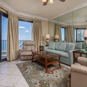 Phoenix VI 61509, Orange Beach, Alabama, beach front, 2 bedroom condominium on the top 15th floor