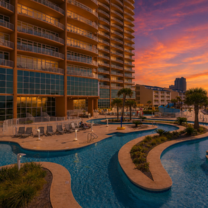Ending the day with twilight skies and waterfront serenity