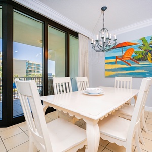 Enjoy a fun game night or family meal with coastal balcony views and create lasting memories with loved ones