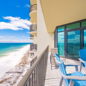 Breathe in the coastal vibes as you relax on your balcony, soaking up sunlit views and gentle breezes