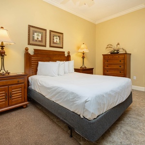 Unwind in this queen guest suite, surrounded by warm decor, feeling at home as you drift into peaceful sleep
