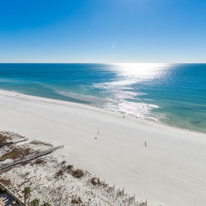 Watch the coastline stretch into the distance and the horizon meet the sky from your balcony while you soak up the sun