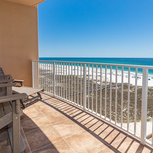 Breathe in the fresh coastal air while relaxing on the balcony, enjoying breathtaking views and gentle waves