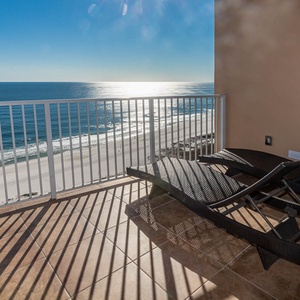 Lounge on your balcony overlooking the stunning gulf coastline and doze to the sound of waves and seagulls