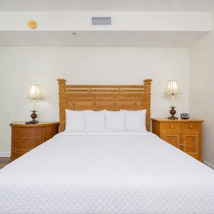 Drift into rest on the queen bed in the guest suite while your favorite show streams nearby