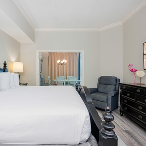Relax after a fun beach day and stream your favorite shows from the cozy king bed in the master suite