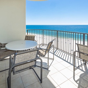 Bask in the sun on your balcony while savoring tranquil sounds and breathtaking views of the coastline