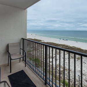 Stunning views from this 6th floor balcony, perfect for soaking in the serene beachside atmosphere