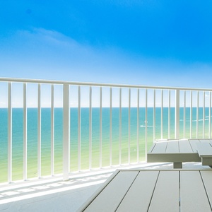 Lounge around on the balcony with a good book or take a refreshing nap, you deserve it