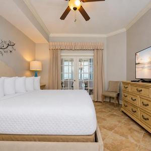 Relax after a fun beach day and stream your favorite shows from the cozy king bed in the master suite