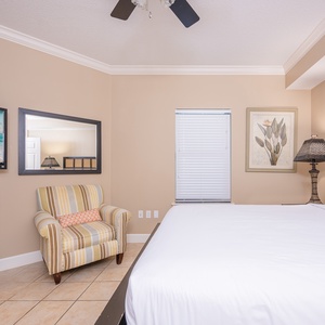 Unwind in this queen guest suite and stream your favorite shows or enjoy a good movie after a fun vacation day